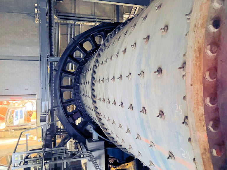 Used Svedala 15' W X 29' L Ball Mill With 3750 Hp Motor)
